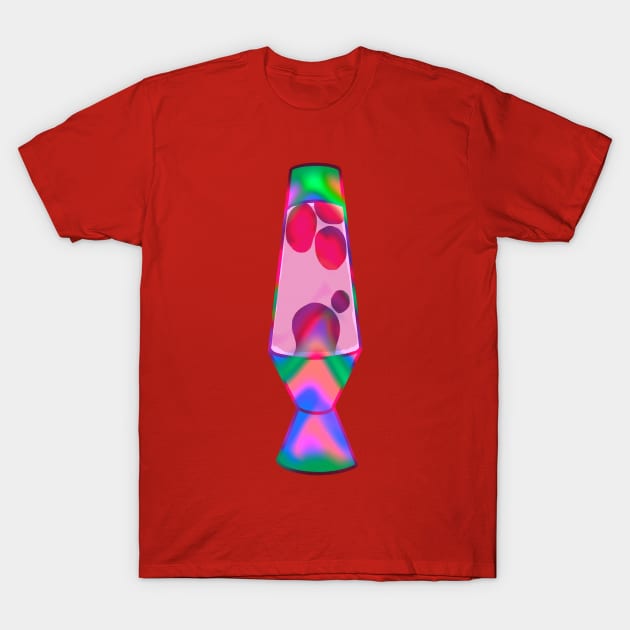 Lava lamp neon sticker trippy cute pastel T-Shirt by Angsty-angst